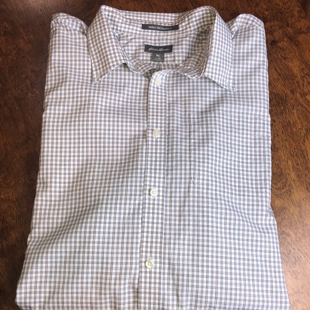 Eddie Bauer men’s‎ XL button-down wrinkle free shirt